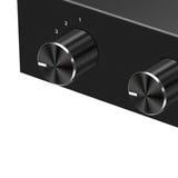 Maxbell Bi Directional 4 Way RCA Stereo Audio Switch Sound Receiver for Theater