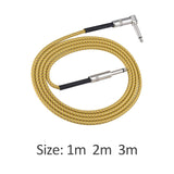 Maxbell Male to Male Guitar Audio Cable Stereo for Electric Guitar Electronic Organs 100cm