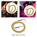 Maxbell Male to Male Guitar Audio Cable Stereo for Electric Guitar Electronic Organs 100cm