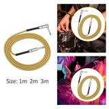 Maxbell Male to Male Guitar Audio Cable Stereo for Electric Guitar Electronic Organs 100cm