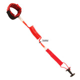Maxbell Paddleboard Ankle Leash Coiled Cord for Stand up Paddle Board Shortboard Red