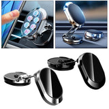 Maxbell Universal Magnetic Car Phone Holder Adjustable for Dashboard Zinc Alloy Black
