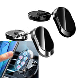 Maxbell Universal Magnetic Car Phone Holder Adjustable for Dashboard Zinc Alloy Black