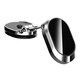 Maxbell Universal Magnetic Car Phone Holder Adjustable for Dashboard Zinc Alloy Argent