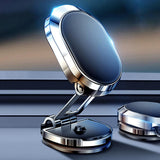 Maxbell Universal Magnetic Car Phone Holder Adjustable for Dashboard Zinc Alloy Argent