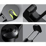 Maxbell 2 in 1 Car Seat Back Headrest Hook with Phone Holder for Umbrellas Bags Black