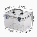 Maxbell Camera Protective Case with Handle Transparent Waterproof Dry Box Durable 29cmx23cmx18cm