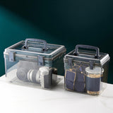 Maxbell Camera Protective Case with Handle Transparent Waterproof Dry Box Durable 29cmx23cmx18cm