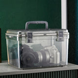 Maxbell Camera Protective Case with Handle Transparent Waterproof Dry Box Durable 29cmx23cmx18cm