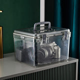 Maxbell Camera Protective Case with Handle Transparent Waterproof Dry Box Durable 29cmx23cmx18cm