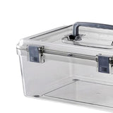 Maxbell Camera Protective Case with Handle Transparent Waterproof Dry Box Durable 27.6cmx22.4cmx12.5cm