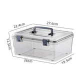 Maxbell Camera Protective Case with Handle Transparent Waterproof Dry Box Durable 27.6cmx22.4cmx12.5cm