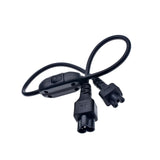 Maxbell IEC320 C6 Male to C5 Female Power Extension Cord 30cm for Notebook Printer