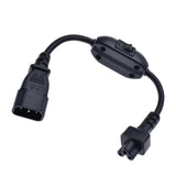 Maxbell IEC 320 C14 to IEC 320 C5 Power Cord Stable Transmission Spare Parts 3 Prong