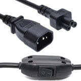 Maxbell IEC 320 C14 to IEC 320 C5 Power Cord Stable Transmission Spare Parts 3 Prong