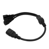 Maxbell Computer PC Power Splitter Cord IEC320 C14 to 3 x C13 Good Performance