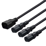 Maxbell Computer PC Power Splitter Cord IEC320 C14 to 3 x C13 Good Performance