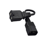 Maxbell IEC 320 C14 Male to American Standard Female Power Cable Stable Transmission