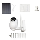 Maxbell Wireless Solar Security Camera Outdoor Pan Tilt 360° View Cloud/TF Storage without Battery