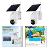 Maxbell Wireless Solar Security Camera Outdoor Pan Tilt 360° View Cloud/TF Storage without Battery