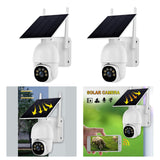 Maxbell Wireless Solar Security Camera Outdoor Pan Tilt 360° View Cloud/TF Storage without Battery