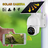 Maxbell Wireless Solar Security Camera Outdoor Pan Tilt 360° View Cloud/TF Storage without Battery