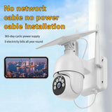 Maxbell Wireless Solar Security Camera Outdoor Pan Tilt 360° View Cloud/TF Storage without Battery