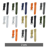 Maxbell Rubber Watch Band Strap Watch Band 18mm Width for W-735H F-108WH Sgw-400H Black Argent