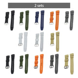 Maxbell Rubber Watch Band Strap Watch Band 18mm Width for W-735H F-108WH Sgw-400H Black Argent