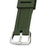 Maxbell Rubber Watch Band Strap Watch Band 18mm Width for W-735H F-108WH Sgw-400H Green Argent
