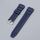 Maxbell Rubber Watch Band Strap Watch Band 18mm Width for W-735H F-108WH Sgw-400H Dark Blue Argent