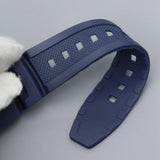 Maxbell Rubber Watch Band Strap Watch Band 18mm Width for W-735H F-108WH Sgw-400H Dark Blue Argent