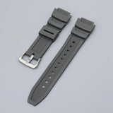 Maxbell Rubber Watch Band Strap Watch Band 18mm Width for W-735H F-108WH Sgw-400H Grey Argent