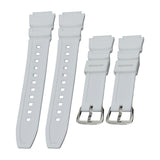 Maxbell Rubber Watch Band Strap Watch Band 18mm Width for W-735H F-108WH Sgw-400H White Argent