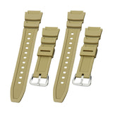 Maxbell Rubber Watch Band Strap Watch Band 18mm Width for W-735H F-108WH Sgw-400H Yellow Argent