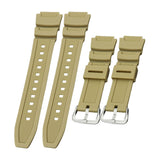 Maxbell Rubber Watch Band Strap Watch Band 18mm Width for W-735H F-108WH Sgw-400H Yellow Argent