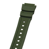 Maxbell Rubber Watch Band Strap Watch Band 18mm Width for W-735H F-108WH Sgw-400H Green Black