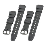 Maxbell Rubber Watch Band Strap Watch Band 18mm Width for W-735H F-108WH Sgw-400H Grey Black