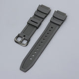 Maxbell Rubber Watch Band Strap Watch Band 18mm Width for W-735H F-108WH Sgw-400H Grey Black
