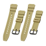Maxbell Rubber Watch Band Strap Watch Band 18mm Width for W-735H F-108WH Sgw-400H Yellow Black