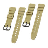 Maxbell Rubber Watch Band Strap Watch Band 18mm Width for W-735H F-108WH Sgw-400H Yellow Black