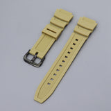 Maxbell Rubber Watch Band Strap Watch Band 18mm Width for W-735H F-108WH Sgw-400H Yellow Black