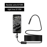 Maxbell USB Endoscope 5.5mm Snake Inspection Camera Borescope for Phones with OTG 5m Soft Cable
