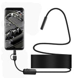Maxbell USB Endoscope 5.5mm Snake Inspection Camera Borescope for Phones with OTG 5m Hard Cable
