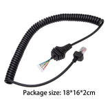 Maxbell 8 Pin Replacement Microphones Cable HM152 HM154 for IC-2725E IC-2800H ID-1