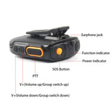Maxbell Walkie Talkie Handheld Mic 3.5mm Earphone Jack Black for F22 4G-W2Plus