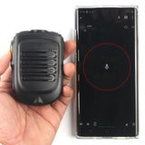 Maxbell Walkie Talkie Handheld Mic 3.5mm Earphone Jack Black for F22 4G-W2Plus