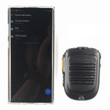 Maxbell Walkie Talkie Handheld Mic 3.5mm Earphone Jack Black for F22 4G-W2Plus