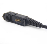 Maxbell Walkie Talkie Headset with Clip Adapter Cable for Xir P6600 DP2600 Xir E8600