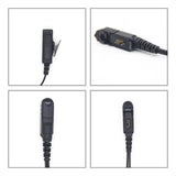 Maxbell Walkie Talkie Headset with Clip Adapter Cable for Xir P6600 DP2600 Xir E8600
